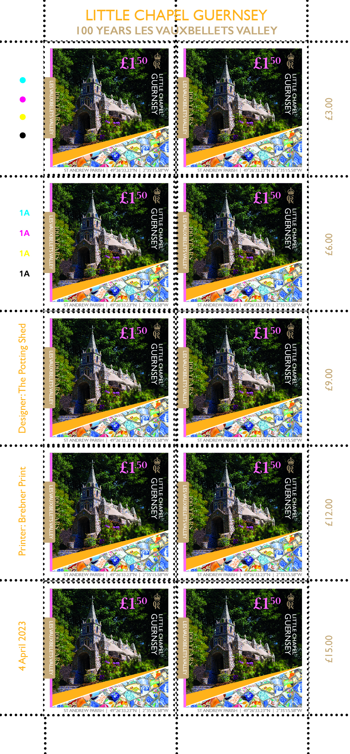 Sheet of 10 part 1